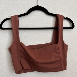 Commence square neck crop tank
